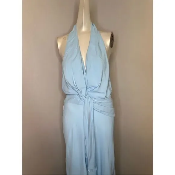 REISS Amber Drape Halter Dress - Picture 3 of 9